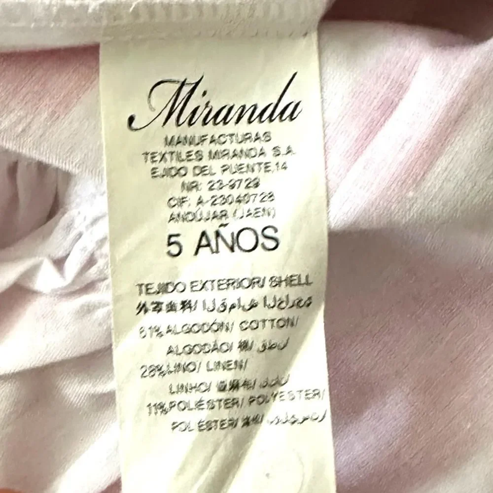 MIRANDA TEXTIL | Pink | LINEN BLEND STRIPED DRESS